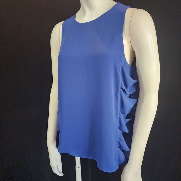 BCBGMaxAzria Cobalt Blue Eavan Sleeveless Blouse (S) - Picture 3 of 8